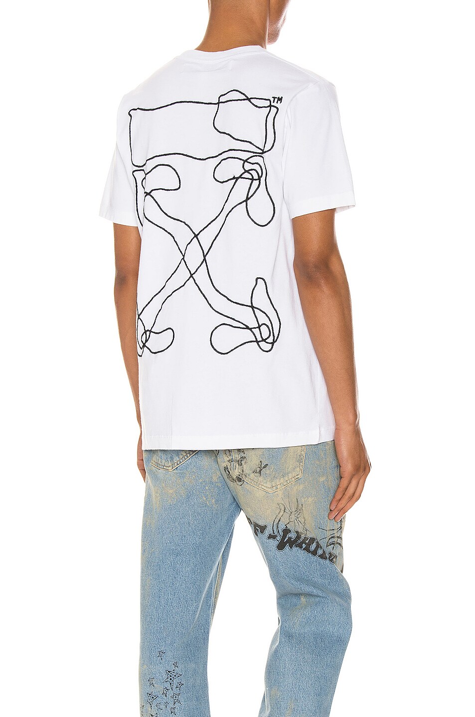 Image 1 of OFF-WHITE Abstract Arrows Tee in White & Black