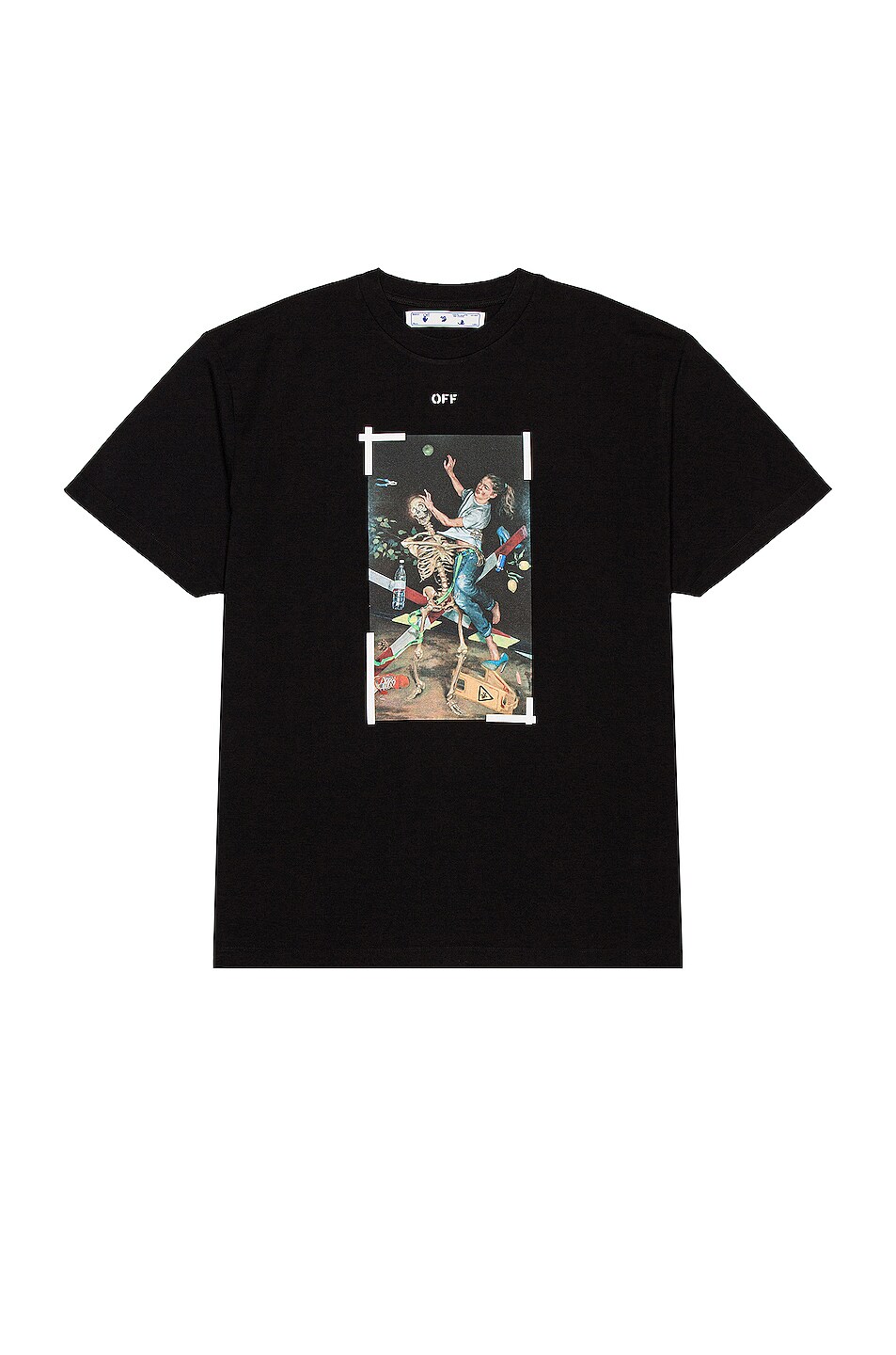 Image 1 of OFF-WHITE Pascal Print Short Sleeve Over Tee in Black & White
