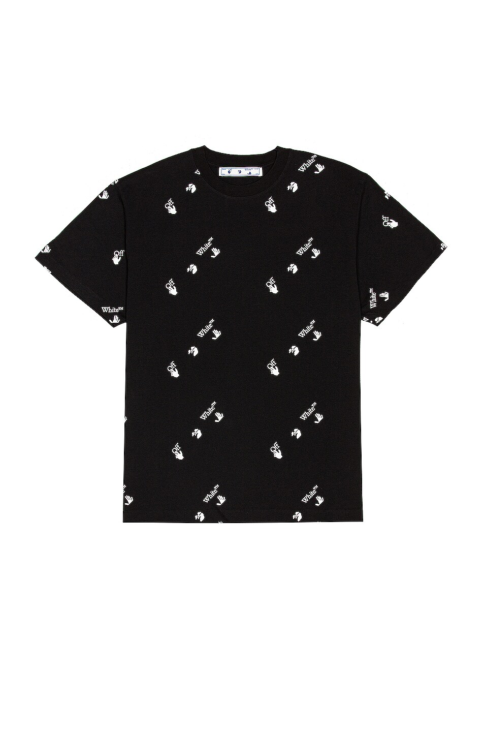 Image 1 of OFF-WHITE All Over Logo Tee in Black