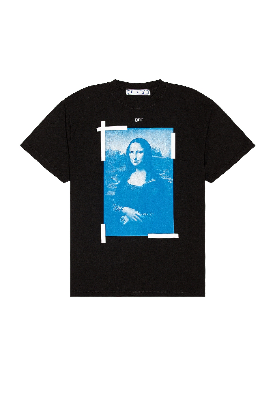 Image 1 of OFF-WHITE Blue Mona Lisa Tee in Black