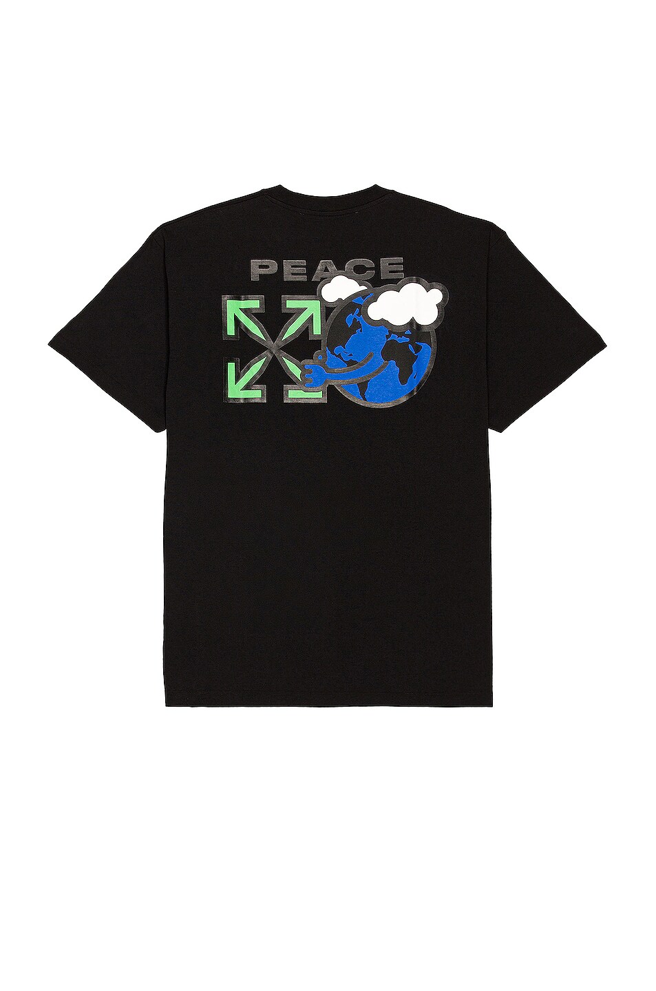 Image 1 of OFF-WHITE Peace Worldwide Tee in Black