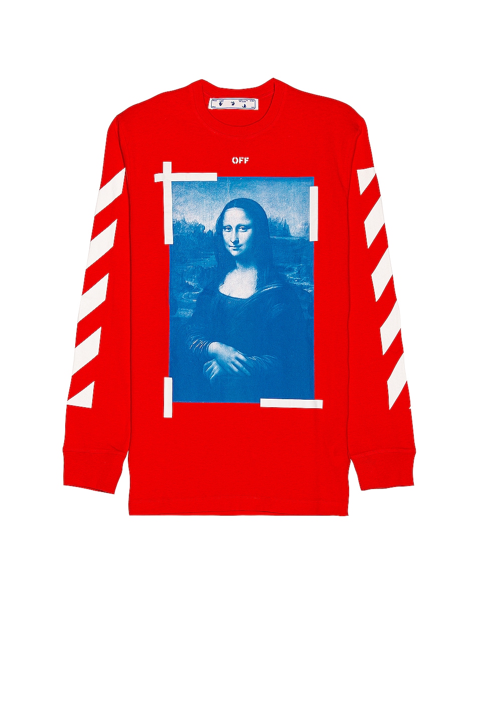 Image 1 of OFF-WHITE Mona Lisa Long Sleeve Tee in Red