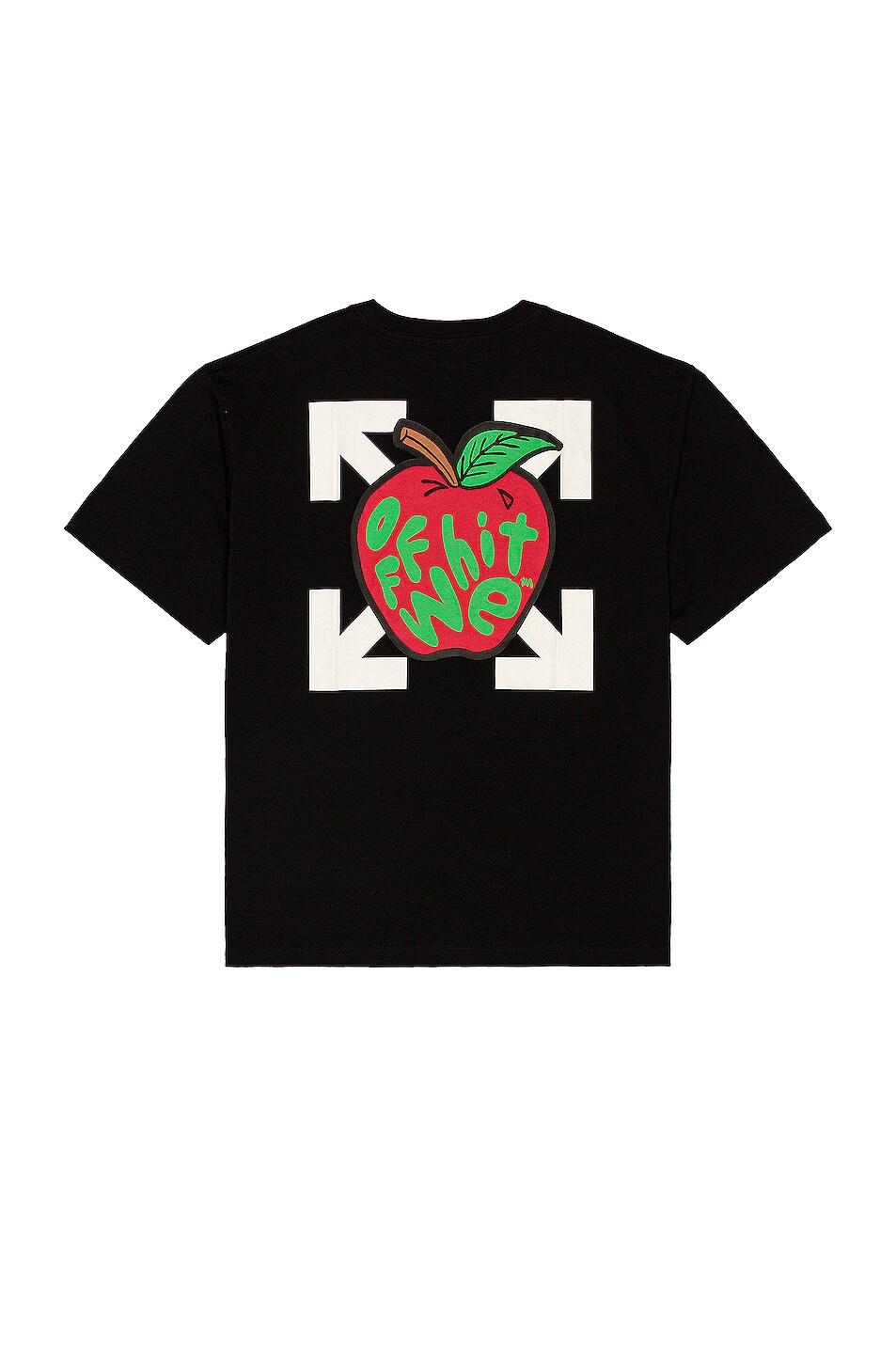 Image 1 of OFF-WHITE Apple Over Tee in Black & Red
