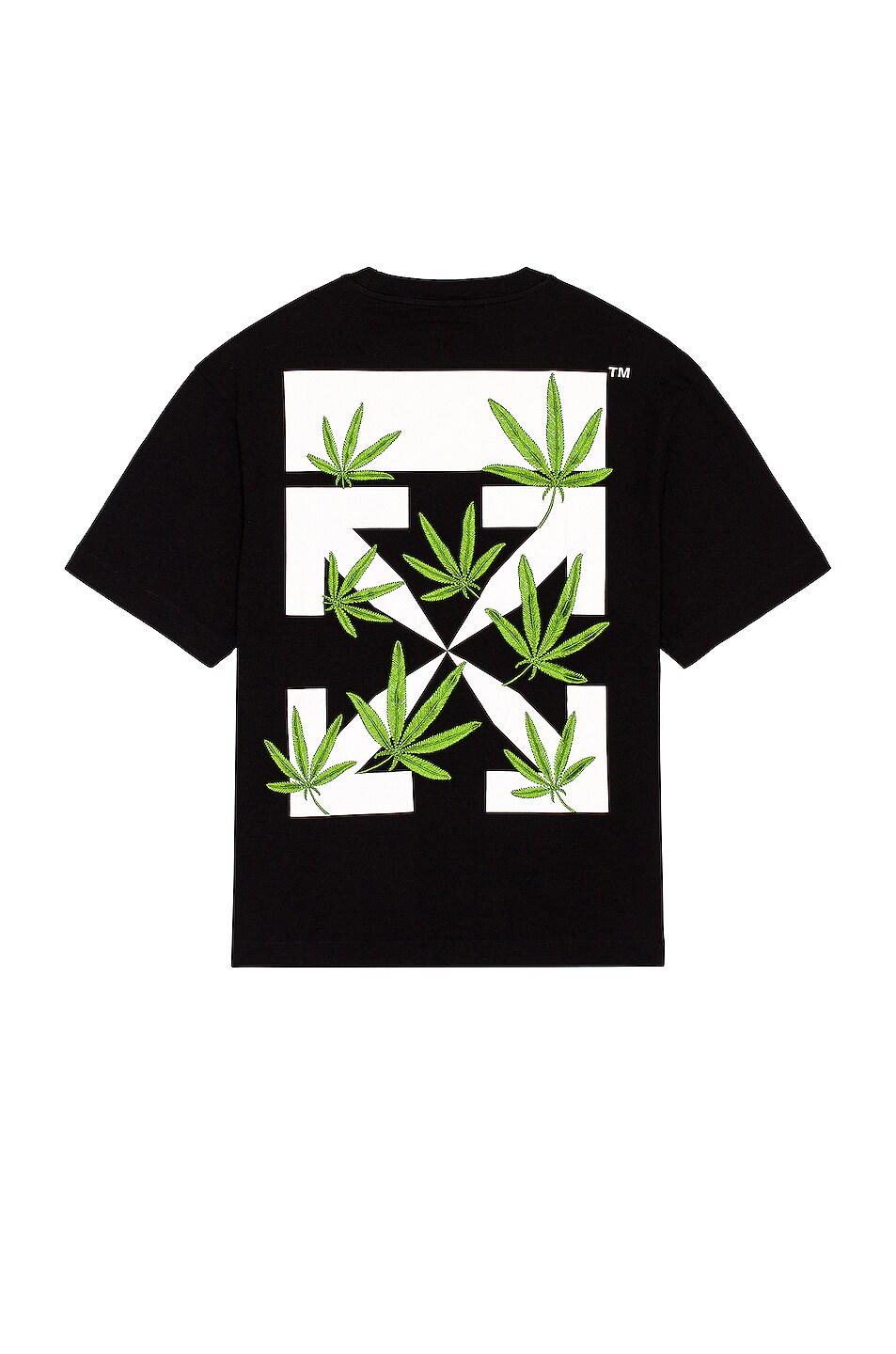 Image 1 of OFF-WHITE Weed Arrows Over Skate Tee in Black