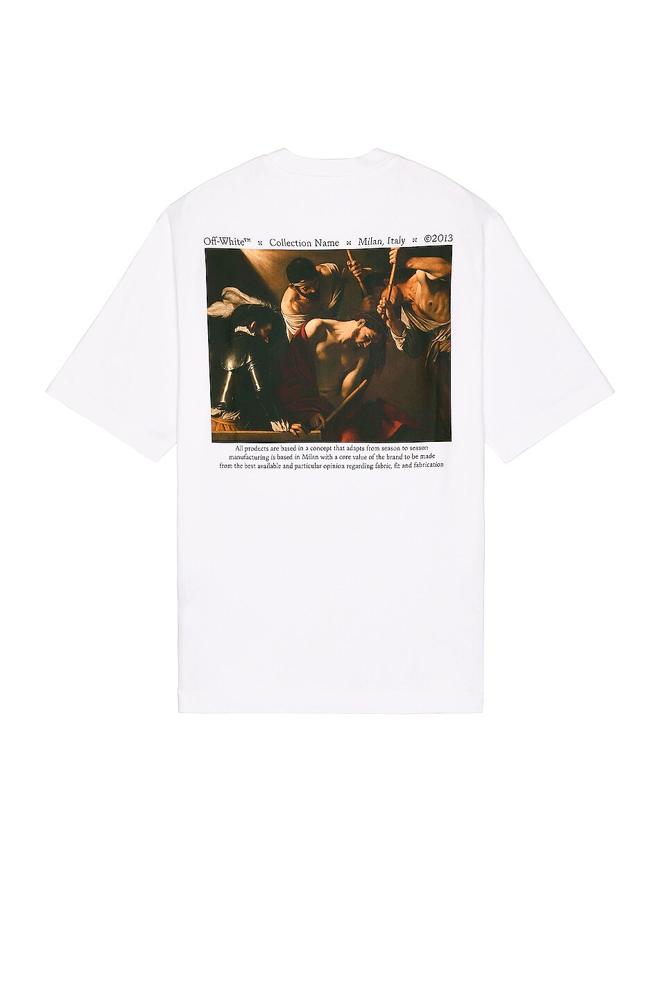 Image 1 of OFF-WHITE Caravaggio Crowning Skate Tee in White