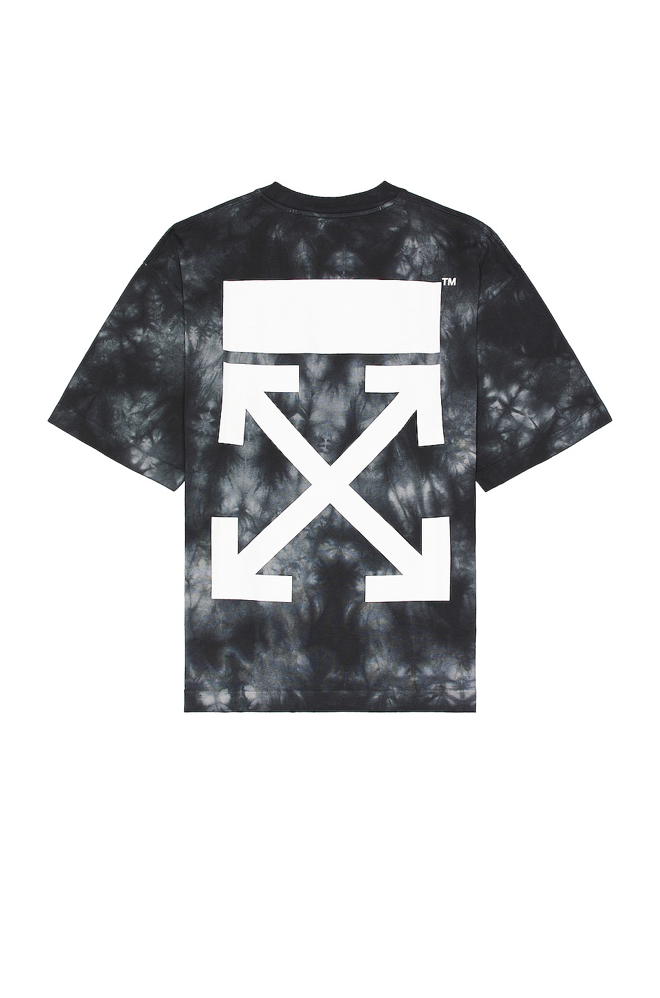 Image 1 of OFF-WHITE Arrow Tie Dye Over Short Sleeve T-Shirt in Warm Grey