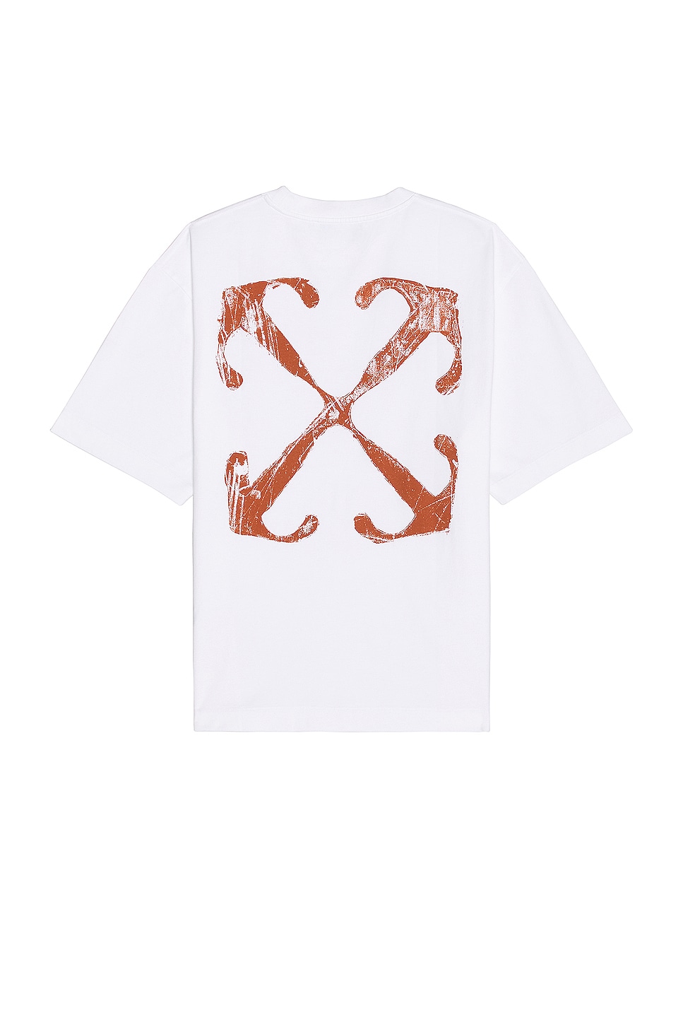 Image 1 of OFF-WHITE Scratch Arrow Skate Short Sleeve Tee in White