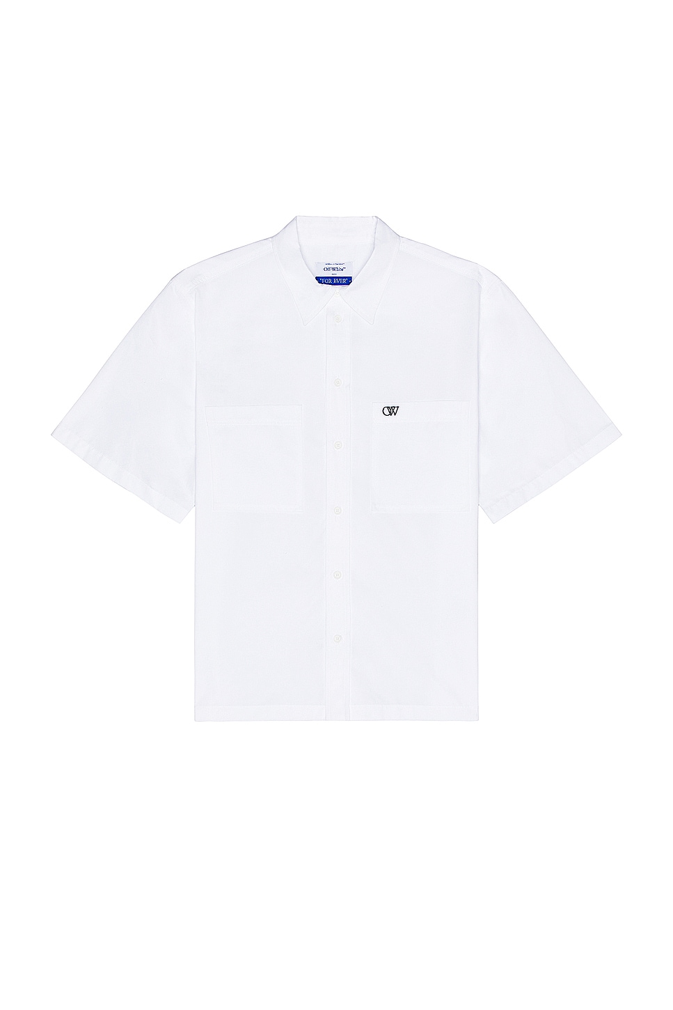 Image 1 of OFF-WHITE Emb Summer Heavycot Shirt in White & Black