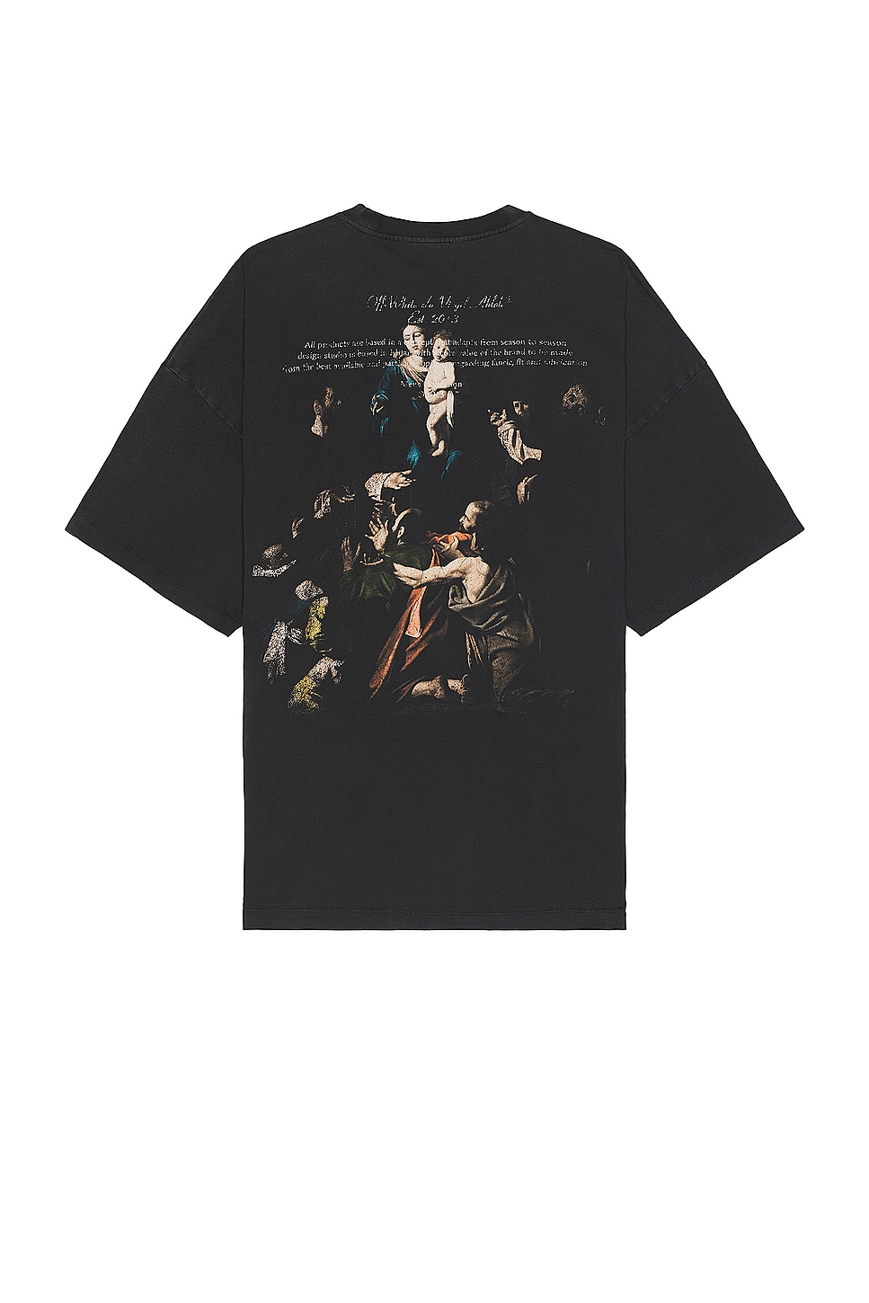Image 1 of OFF-WHITE Stamp Mary Over T-shirt in Black & White