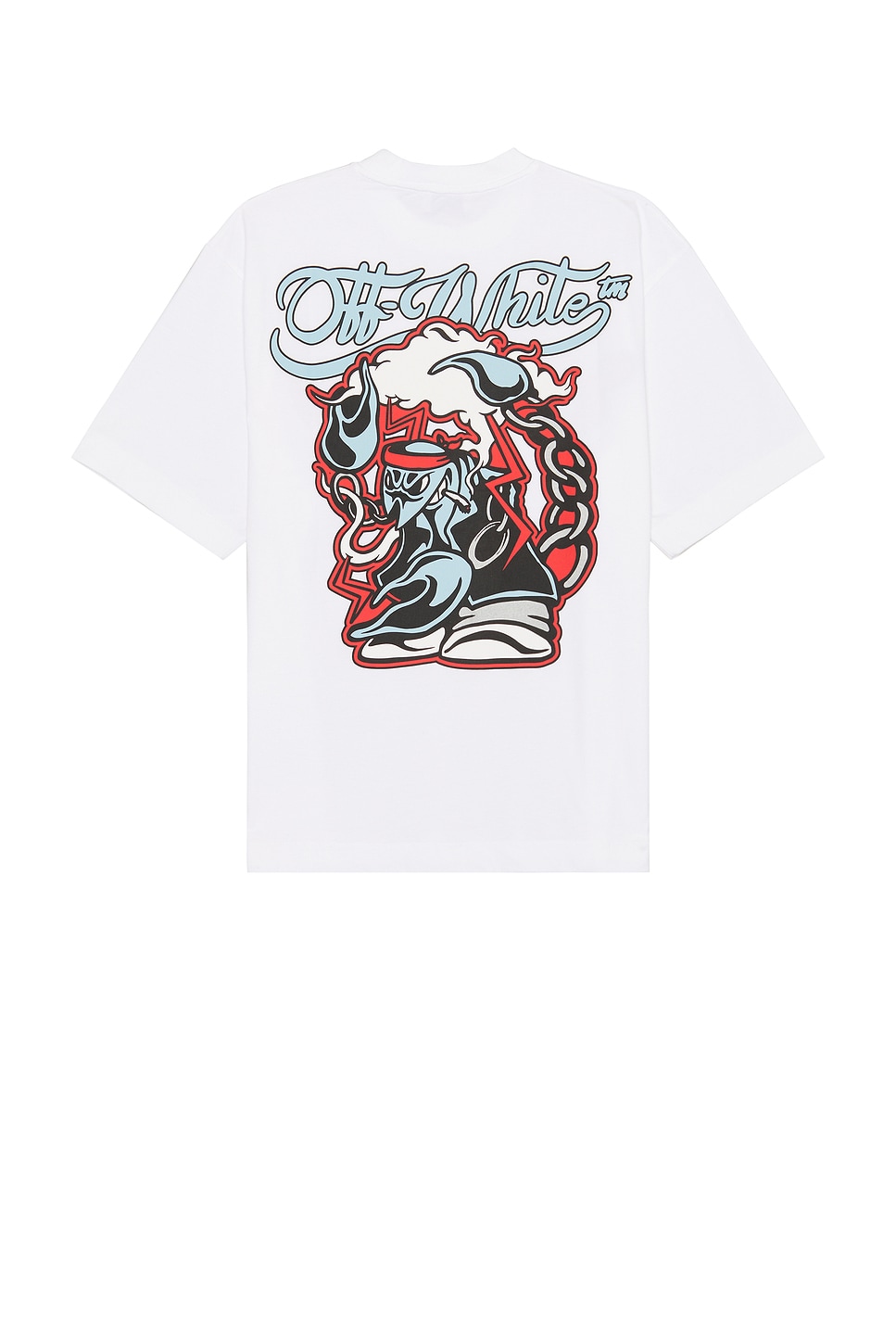 Shop Off-white Scorpio Skate T-shirt In White Multicolor