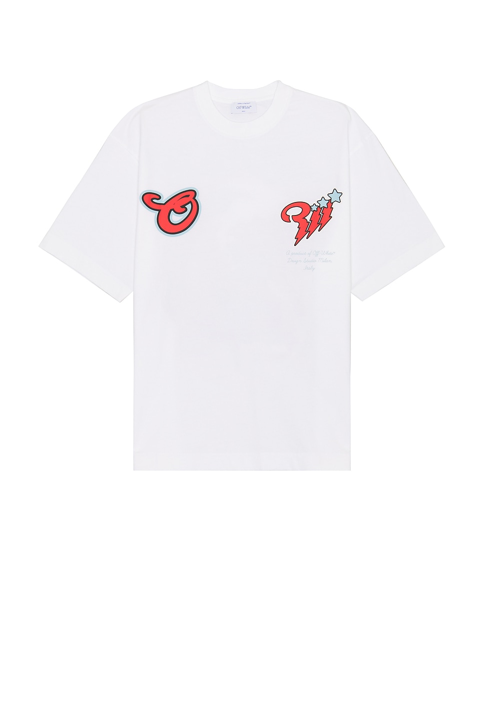 Shop Off-white Scorpio Skate T-shirt In White Multicolor