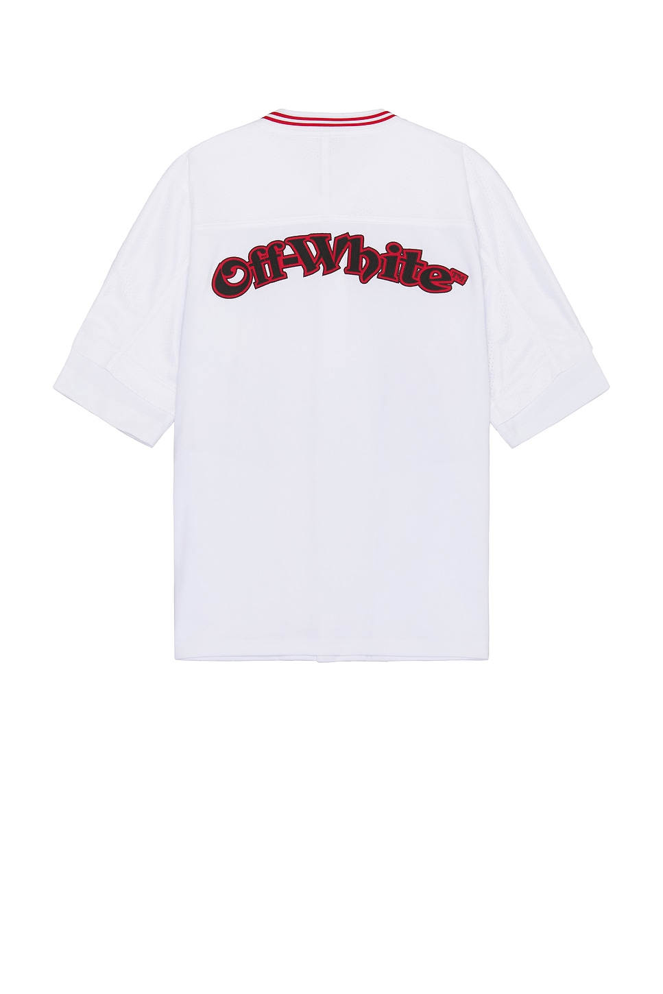 OFF-WHITE GOTHIC LOGO BASEBALL SHIRT 