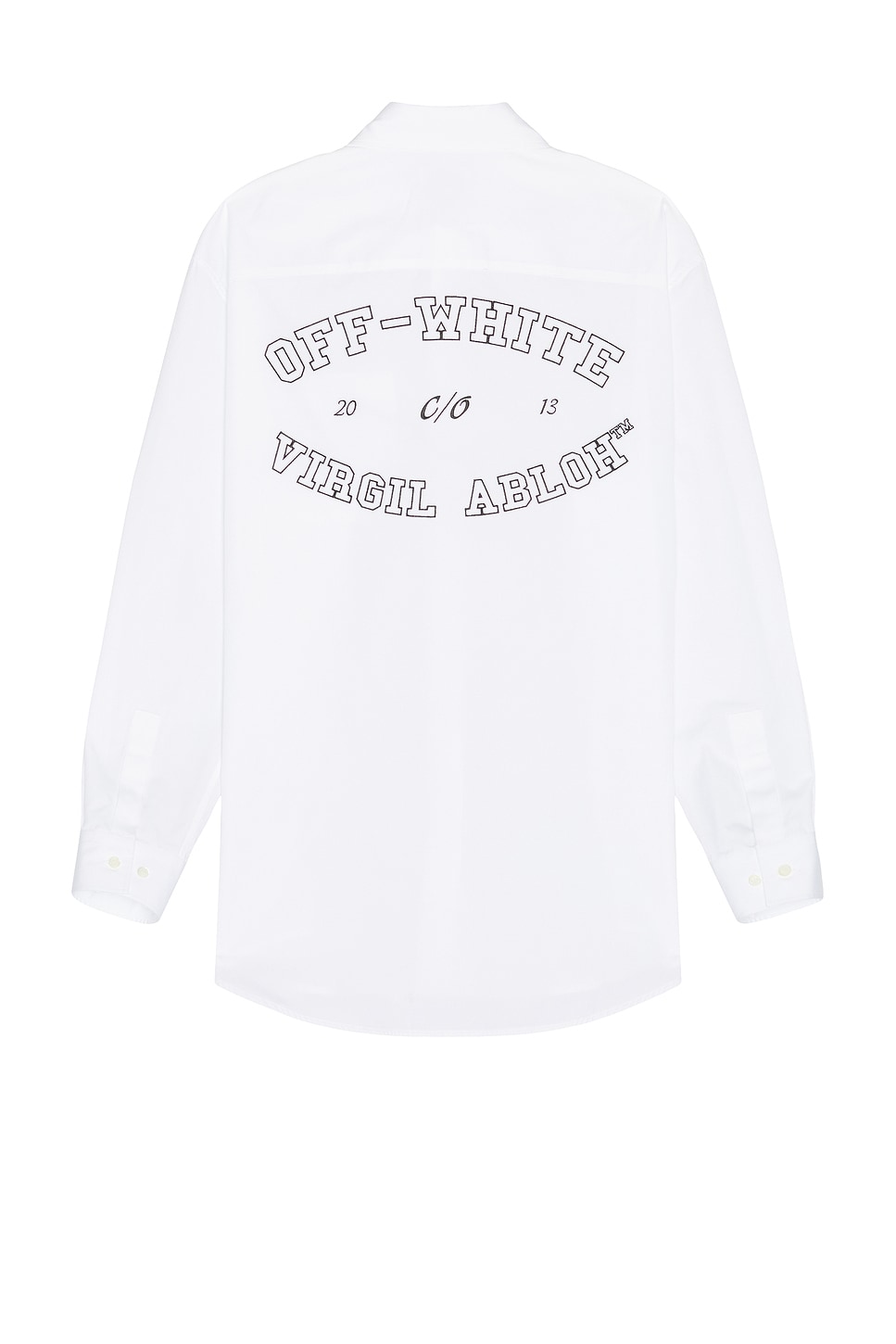 Image 1 of OFF-WHITE College Poplin Oversize Shirt in White