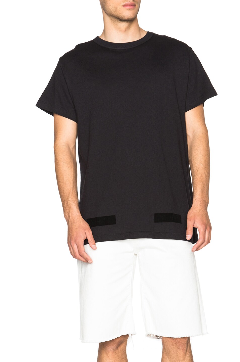 Image 1 of OFF-WHITE Tone on Tone Tee in Black