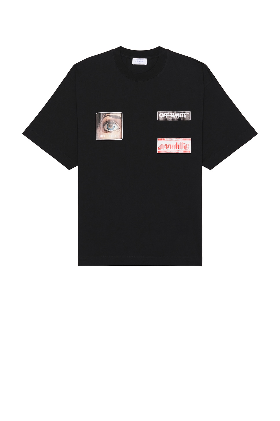 Image 1 of OFF-WHITE Eye Logo Skate T-Shirt in Black