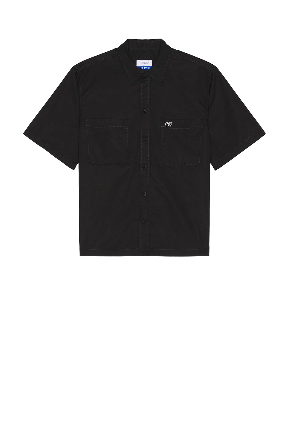 Image 1 of OFF-WHITE Embroidered Summer Heavycot Shirt in Black