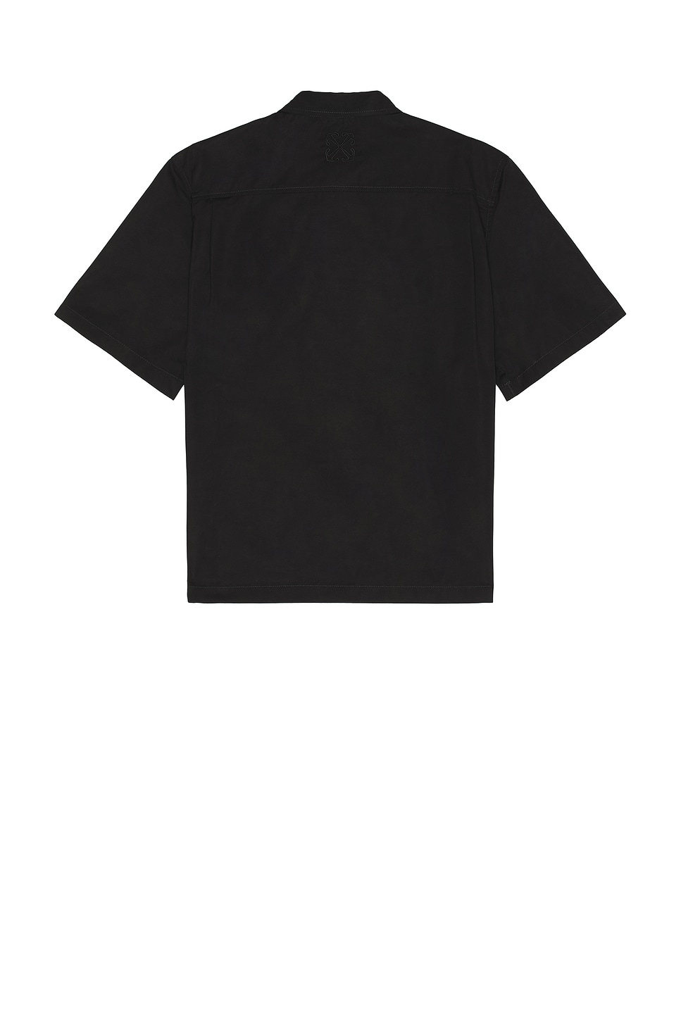 Off-white Embroidered Summer Heavycot Shirt In Black