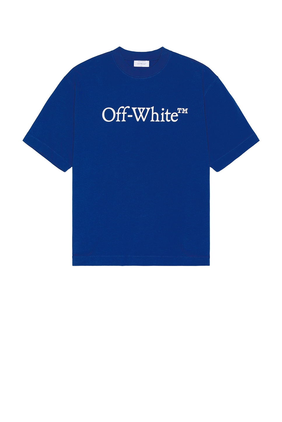 Off-white Bookish Skate Short Sleeve T-shirt In Blue