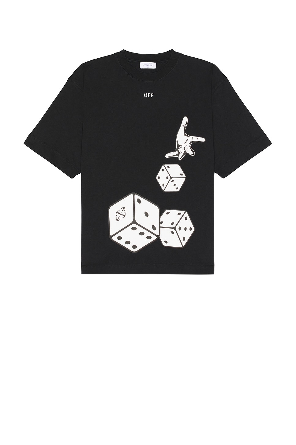 Image 1 of OFF-WHITE Dices Skate Short Sleeve Tee in Black