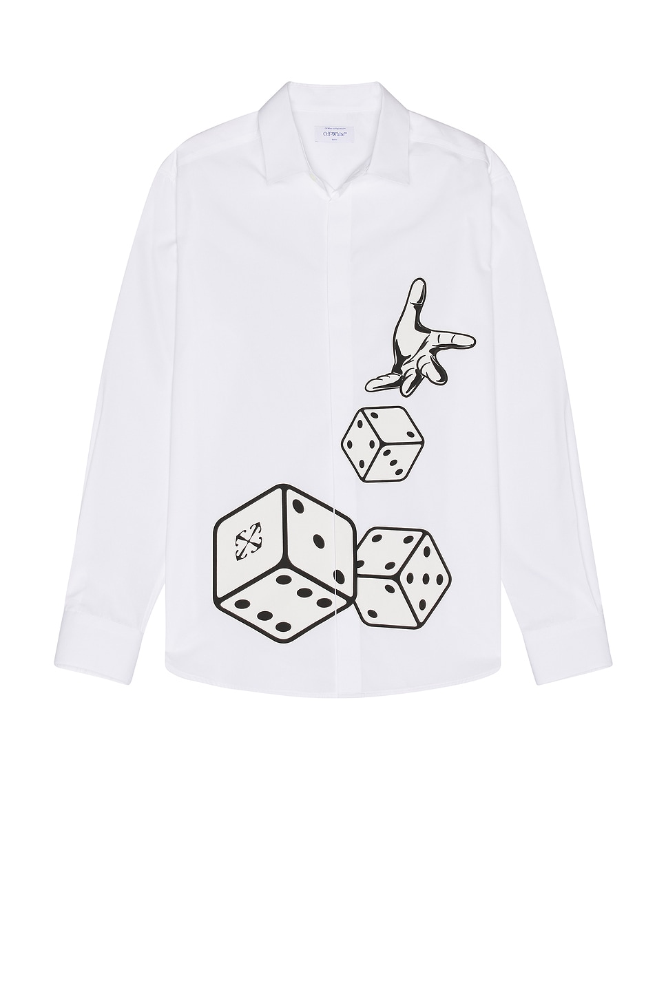 Image 1 of OFF-WHITE Dices Poplin Shirt in White