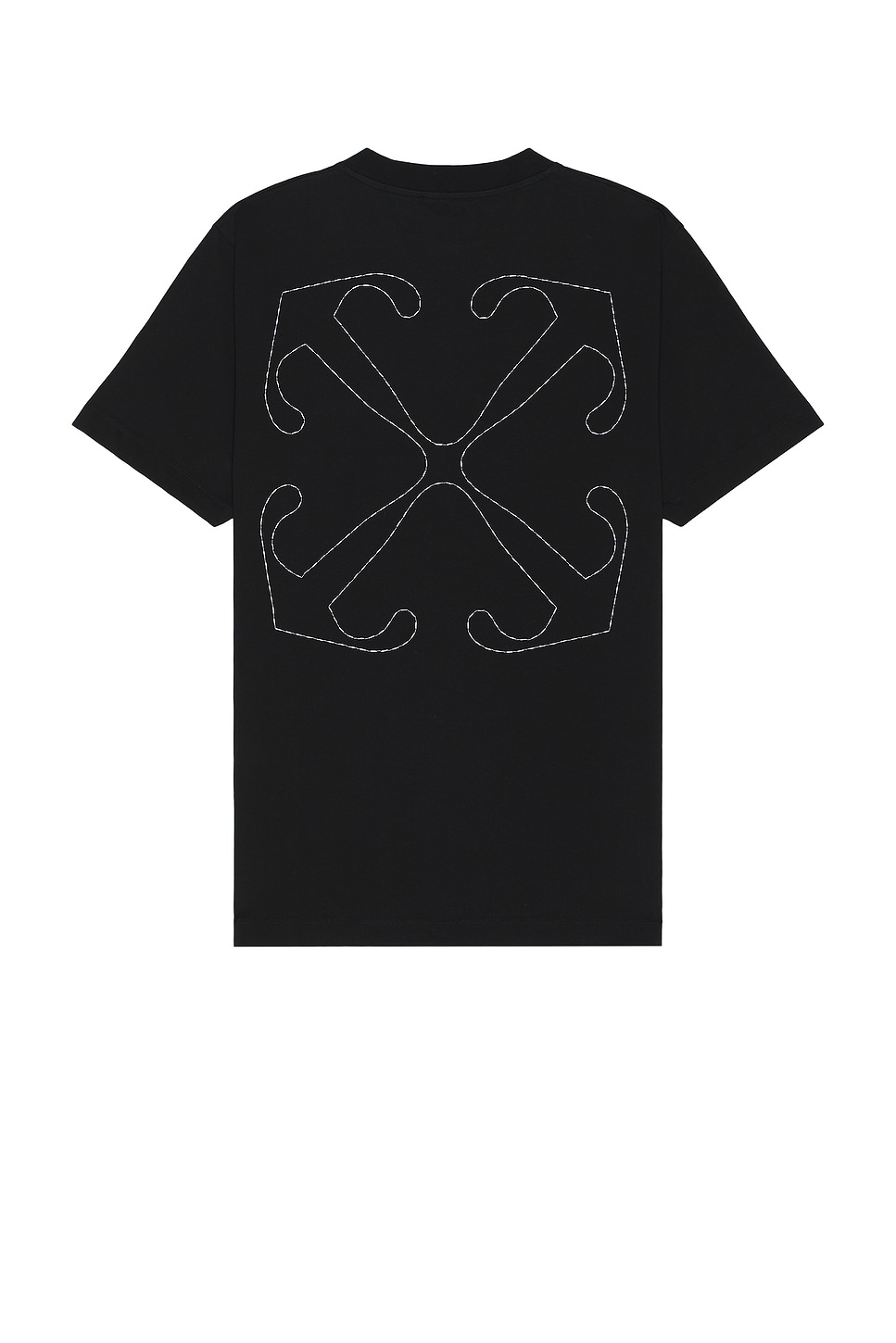 Image 1 of OFF-WHITE Stitch Arrow Slim Short Sleeve Tee in Black & White