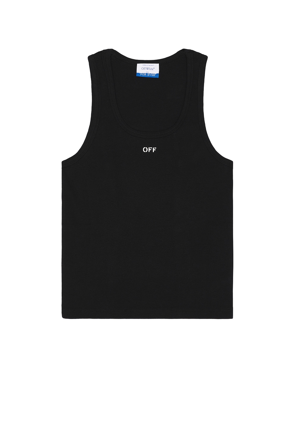 Image 1 of OFF-WHITE Off Stamp Rib Tank in Black