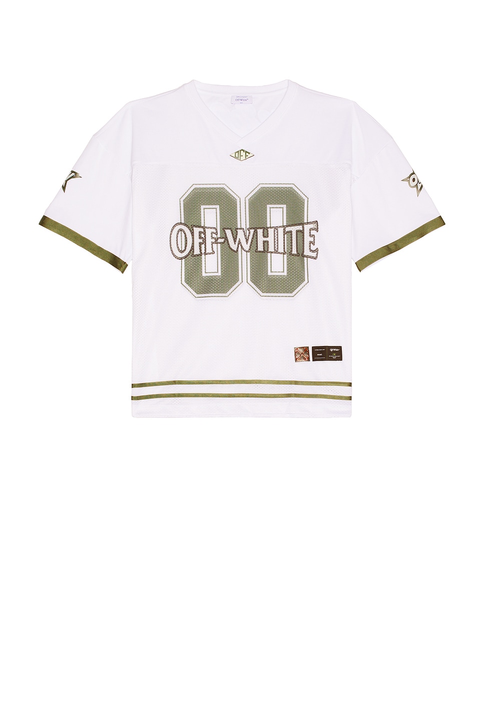 00 Mesh Football Tee in White