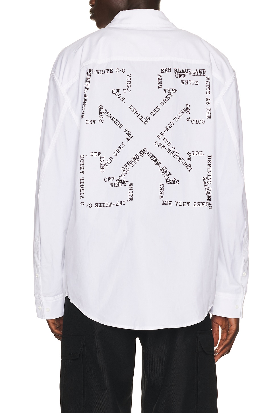 Off-white Type Arrow Overshirt In White