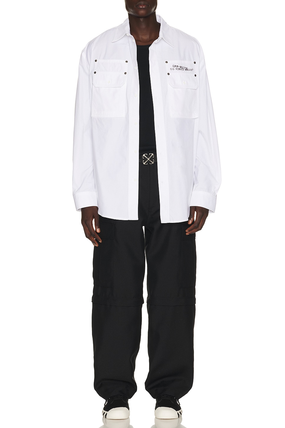 Off-white Type Arrow Overshirt In White