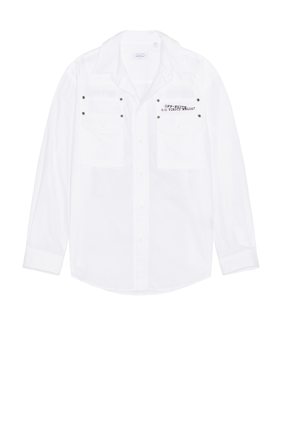 Off-white Type Arrow Overshirt In White