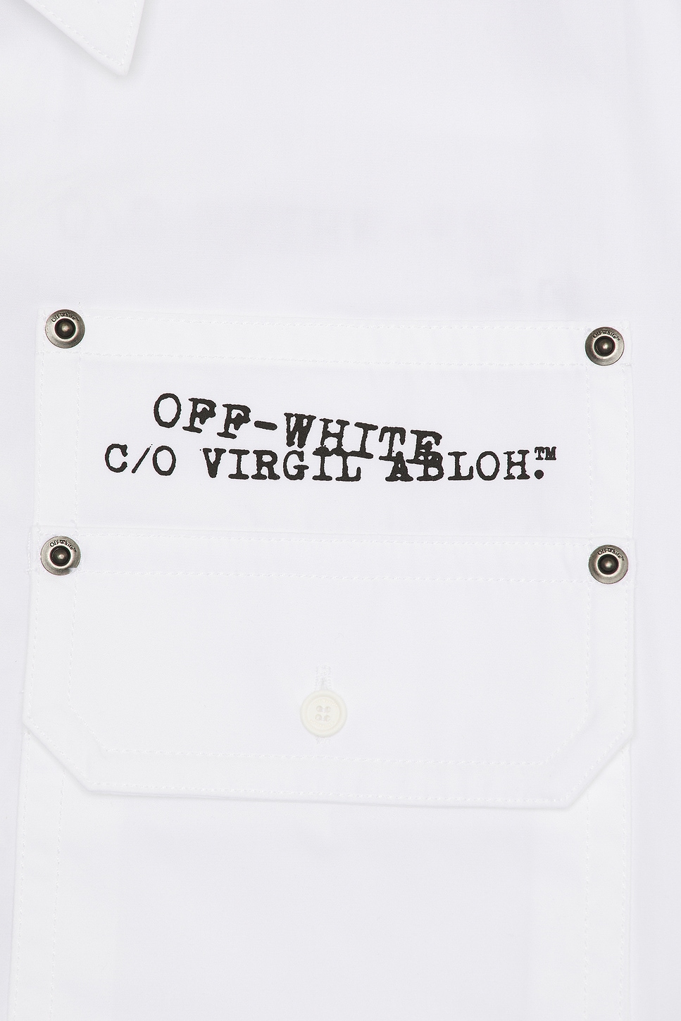 Off-white Type Arrow Overshirt In White