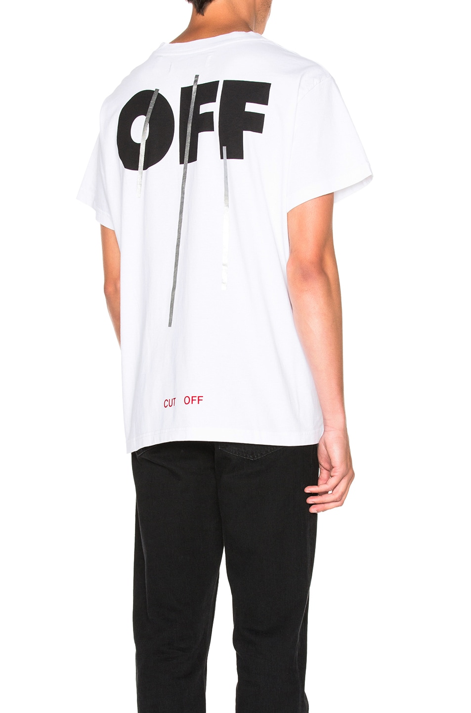 Image 1 of OFF-WHITE Silver Off Tee in White Multi
