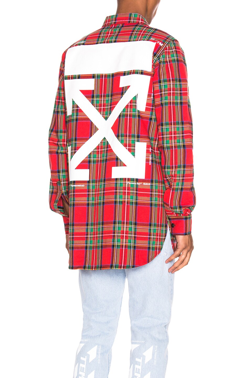 Image 1 of OFF-WHITE All Over Check Shirt in Red
