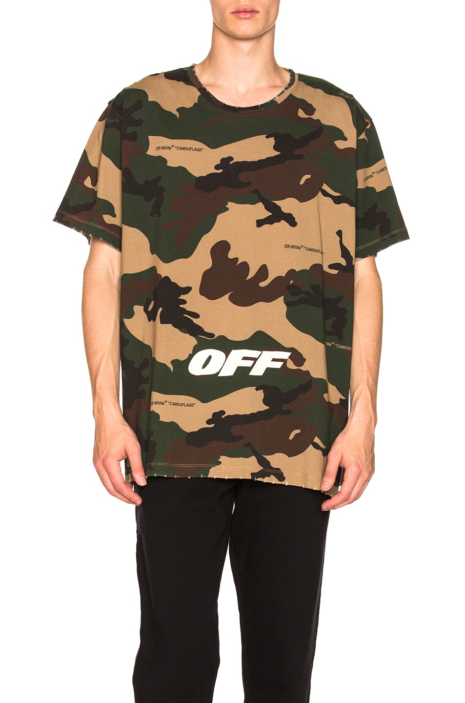 Image 1 of OFF-WHITE Oversized Tee in Camo