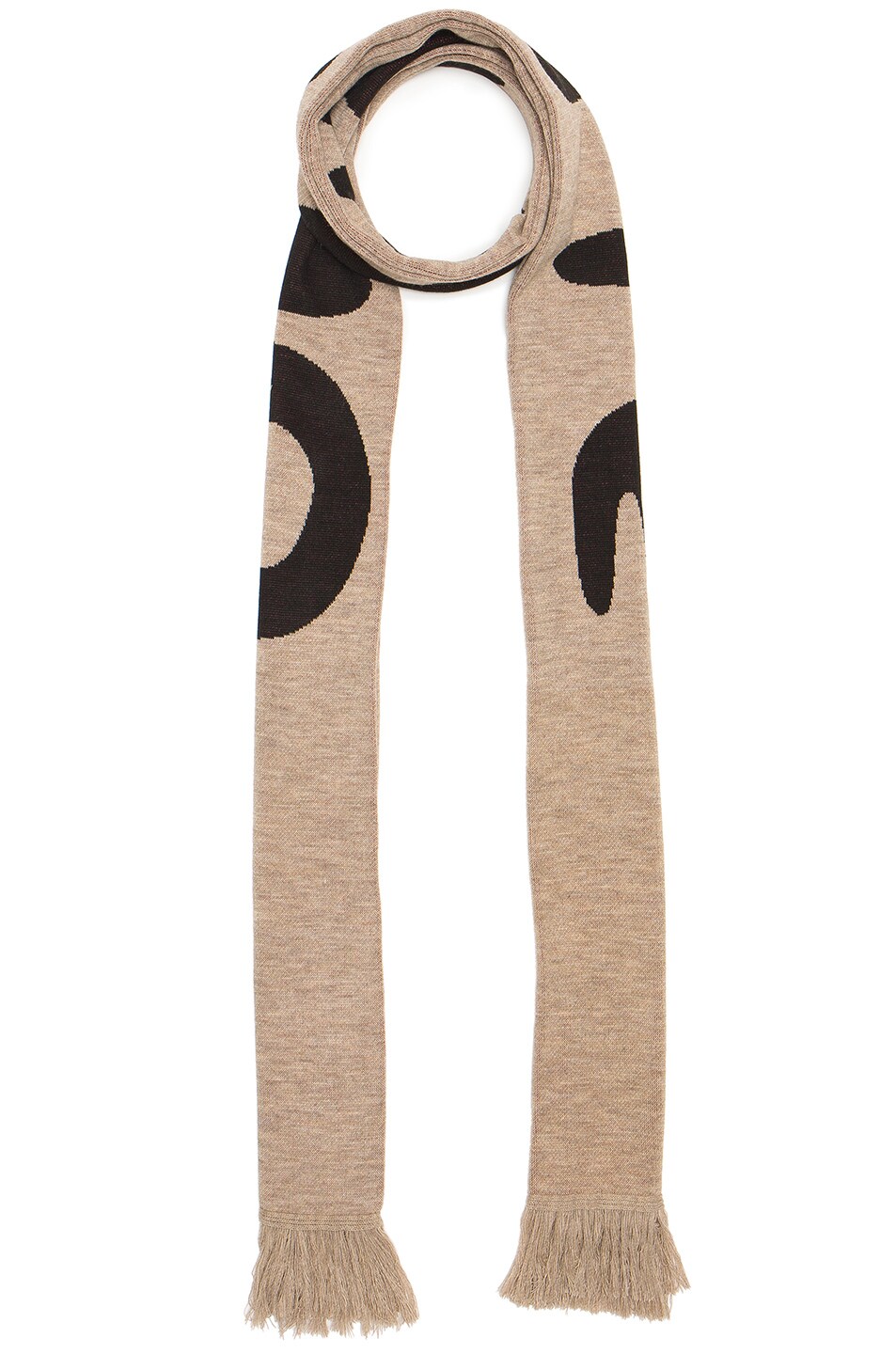 Image 1 of OFF-WHITE Mirror Mirror Big Scarf in Brown & Black