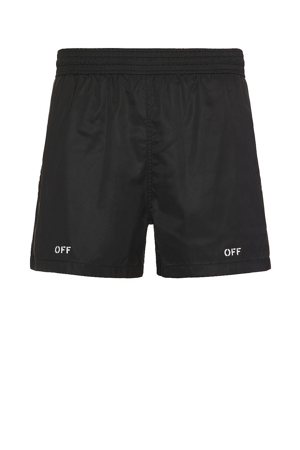 Image 1 of OFF-WHITE Stamp Swimshorts in Black & White