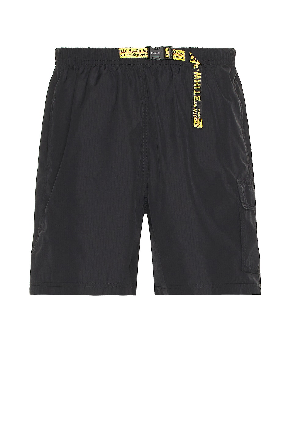 Image 1 of OFF-WHITE Packable Belt Cargo Swim Shorts in Black