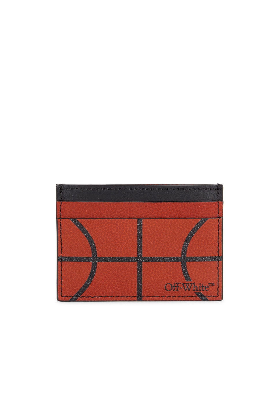 Shop Off-white Basket Card Case In Orange