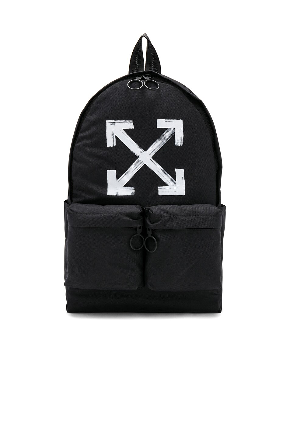 Image 1 of OFF-WHITE Brushed Backpack in Black & White