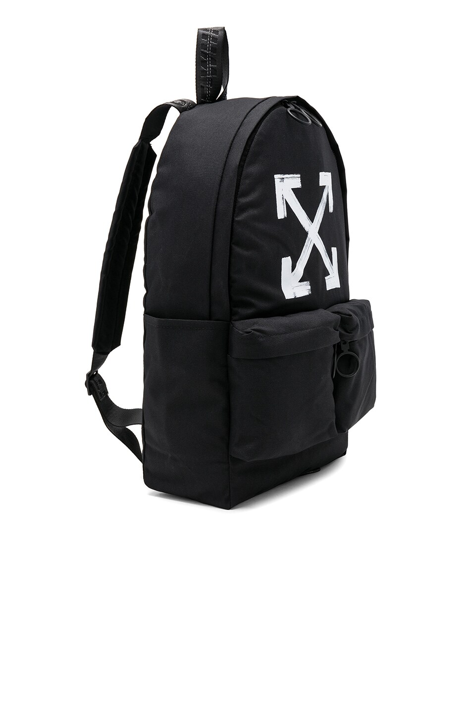 OFF-WHITE Brushed Backpack in Black & White | FWRD