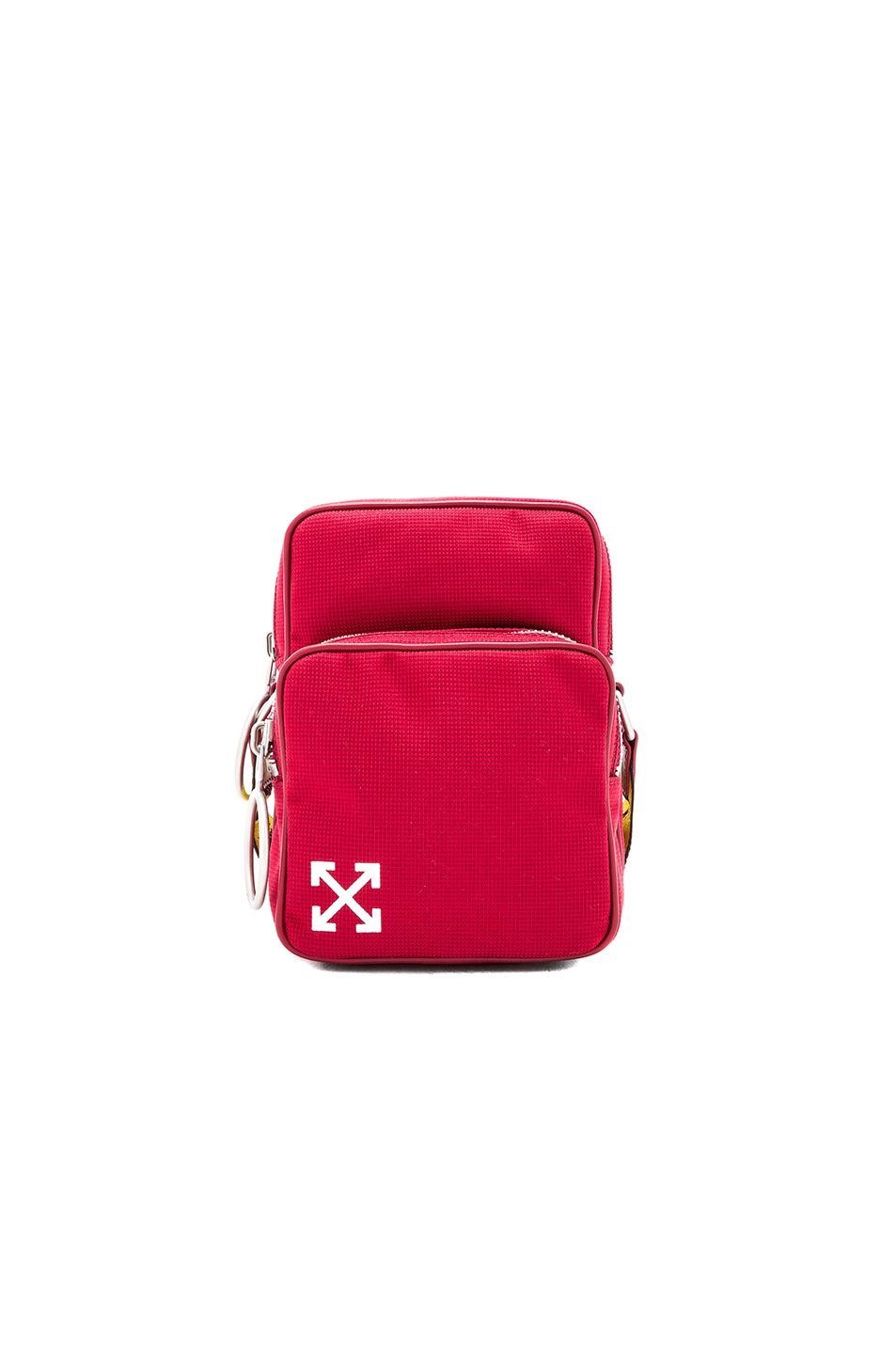 Image 1 of OFF-WHITE Arrows Crossbody in Bordeaux & White