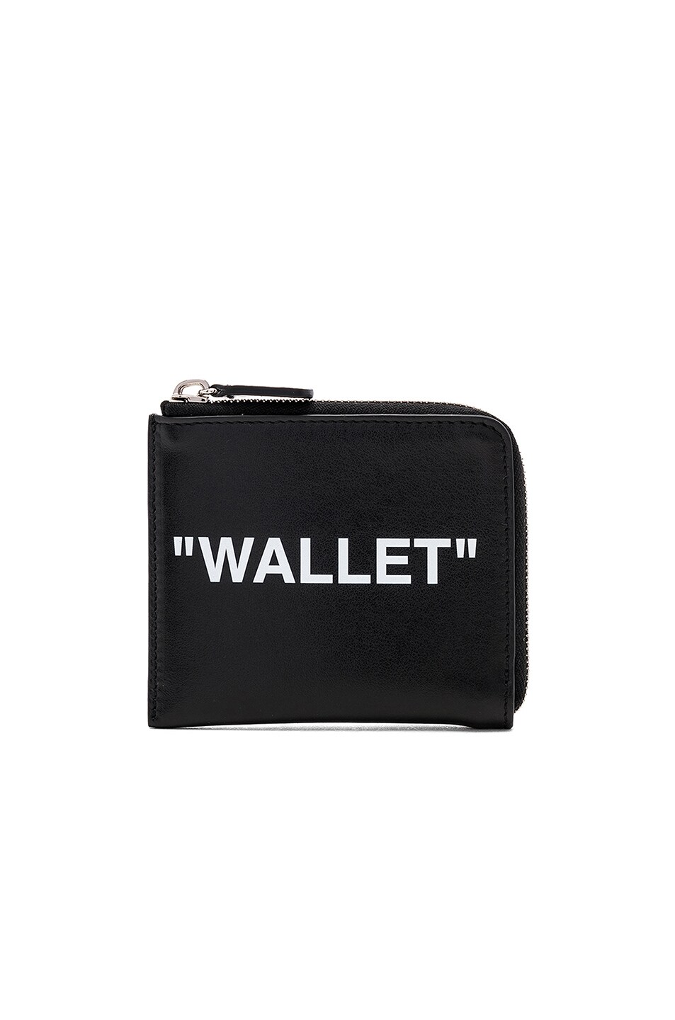 Image 1 of OFF-WHITE Quote Coin Purse in Black & White