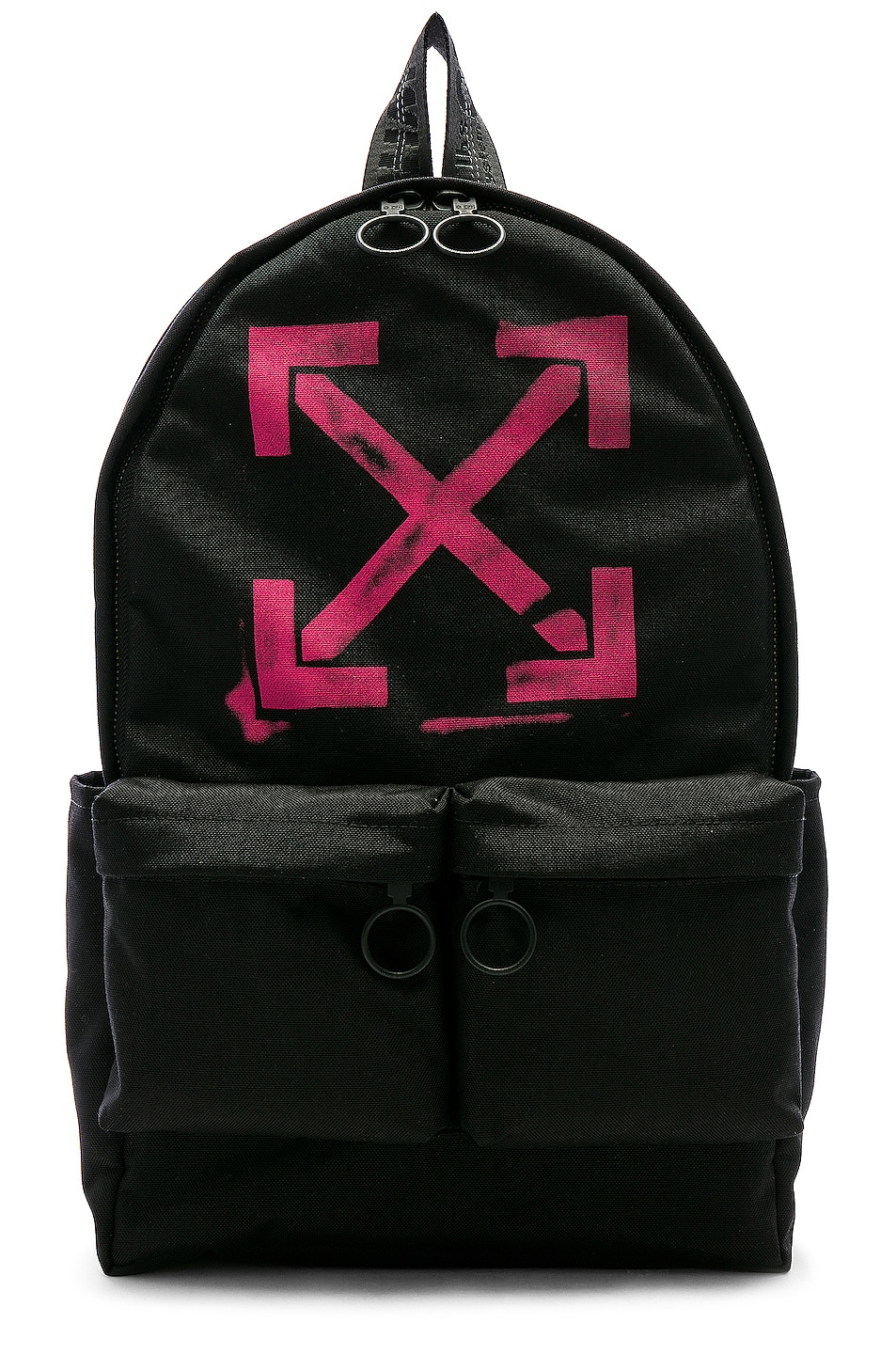 Image 1 of OFF-WHITE Arrows Backpack in Black & Fuchsia