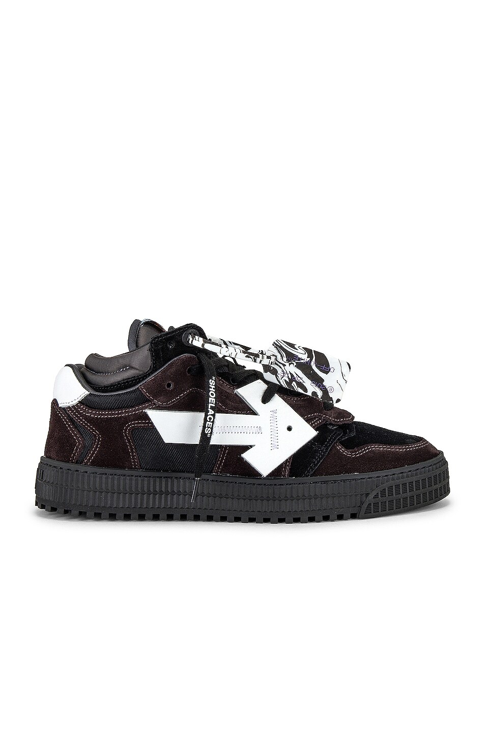 Image 1 of OFF-WHITE Floating Arrow Suede Sneaker in Black
