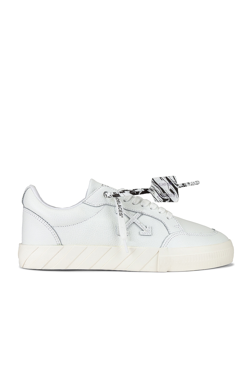 Image 1 of OFF-WHITE Low Vulcanized Calf Leather Sneaker in White