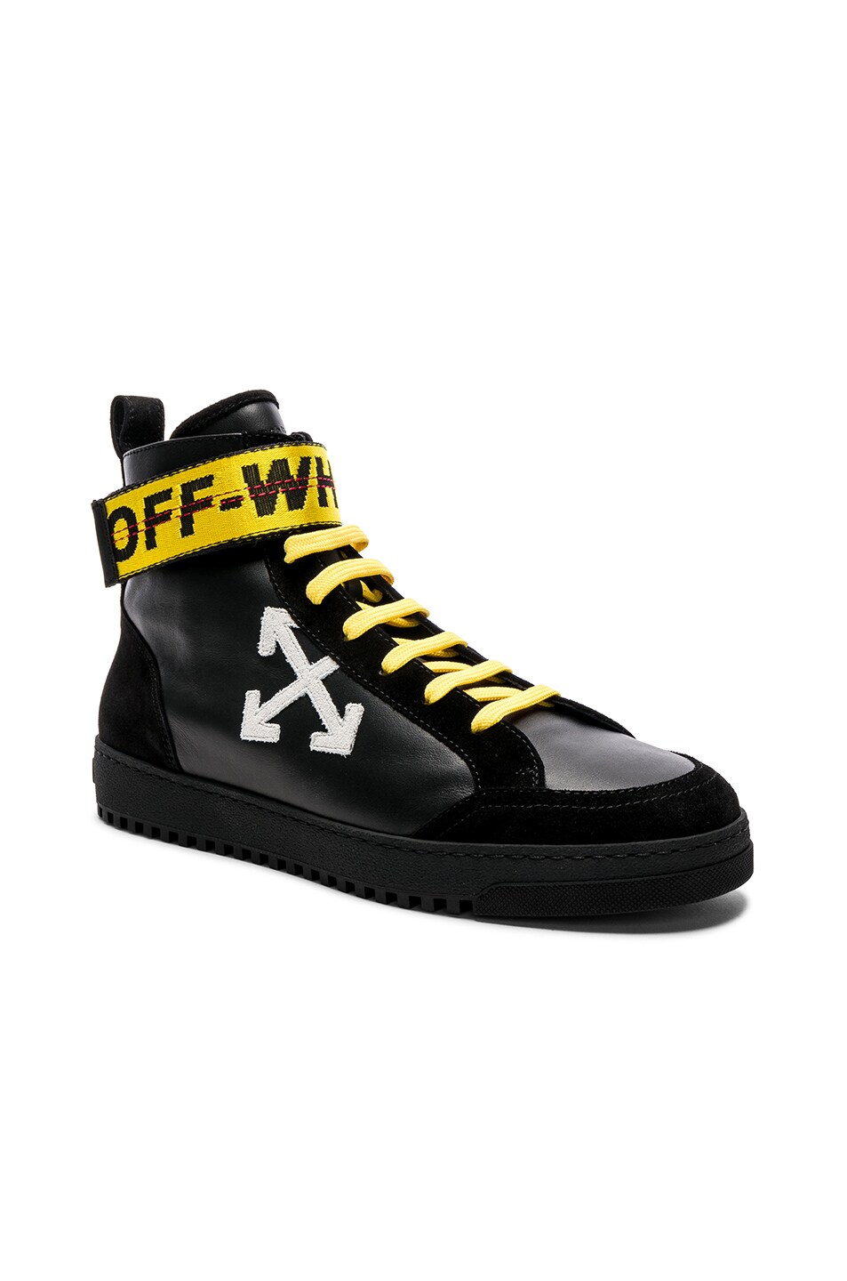 Image 1 of OFF-WHITE High-Tops in Black & White