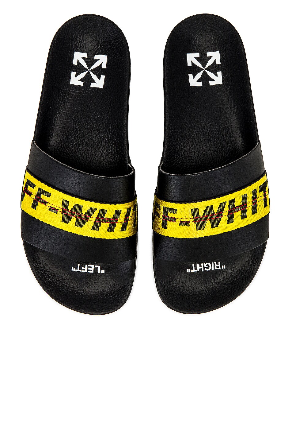 Image 1 of OFF-WHITE Industrial Belt Slider in Black & Yellow