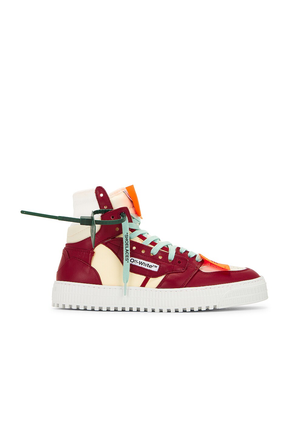 Image 1 of OFF-WHITE 3.0 Off Court High Top Sneakers in Pristine Barolo
