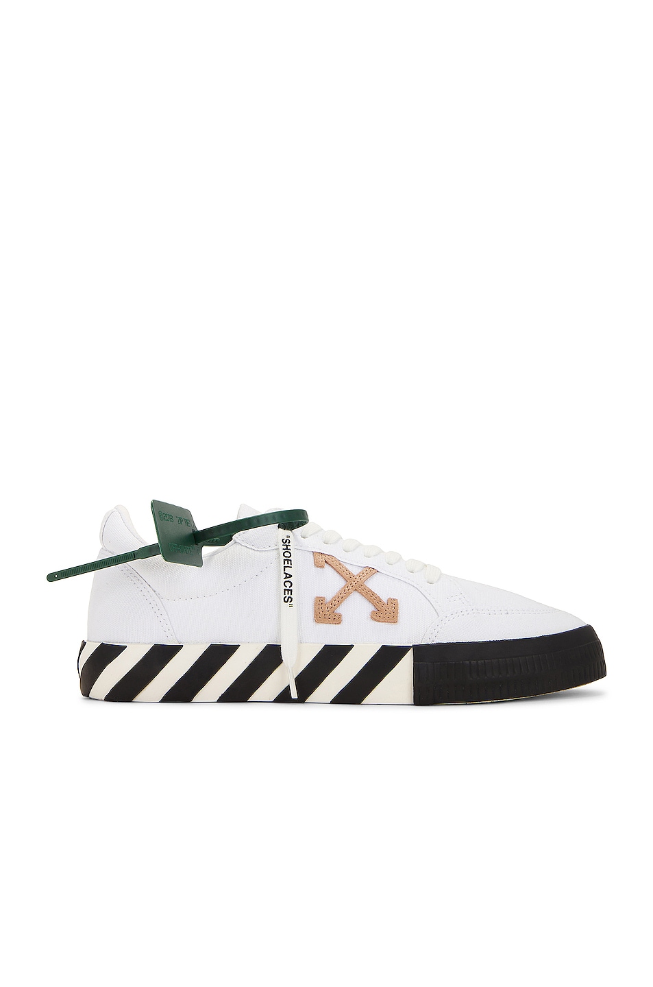 Image 1 of OFF-WHITE Low Top Sneakers in White & Dark Sand