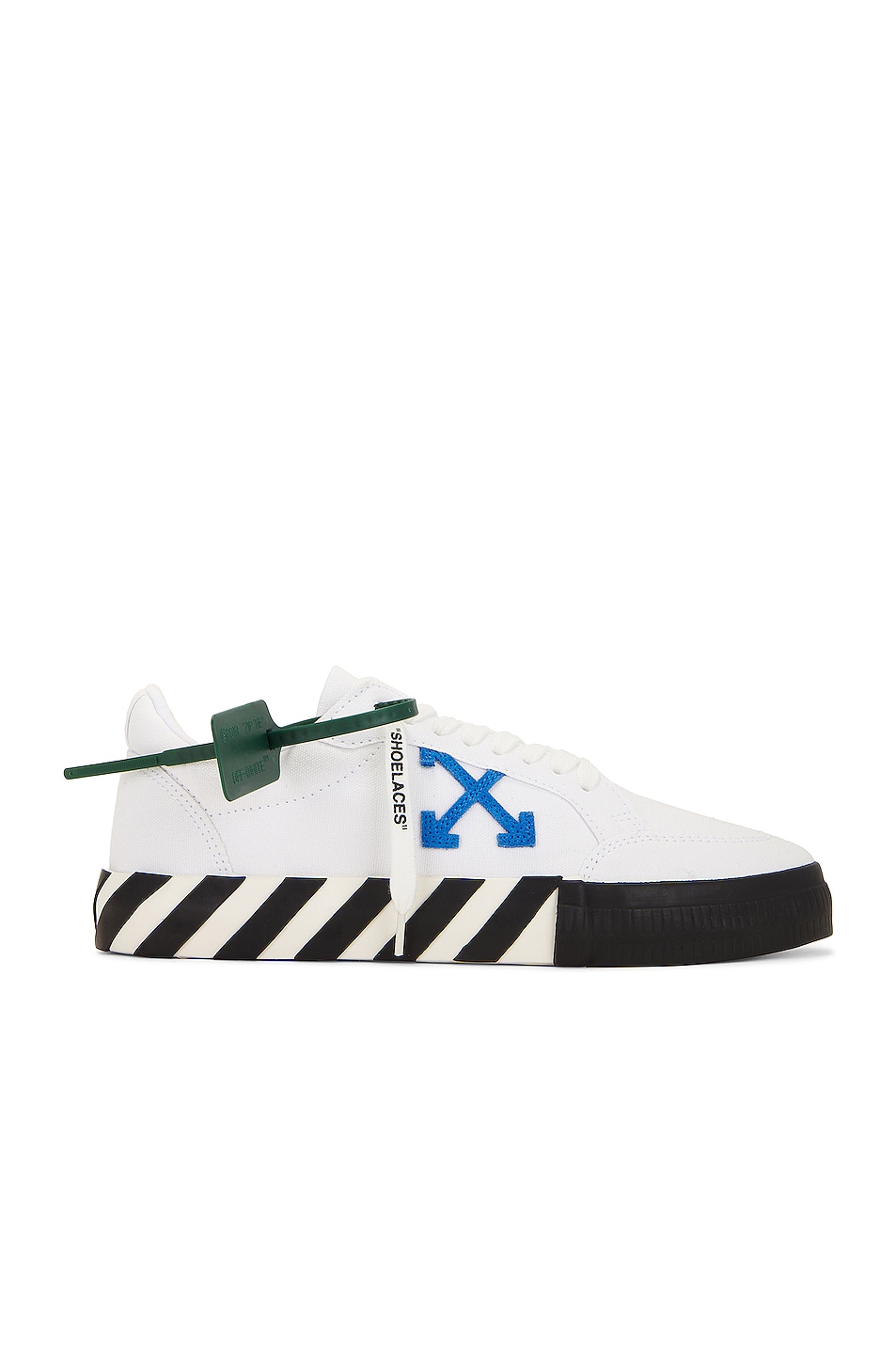 Image 1 of OFF-WHITE Low Top Sneakers in White & Blue